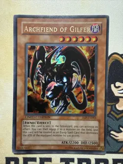 Archfiend of Gilfer - JMP-EN003 - Limited Edition Ultra Rare YuGiOh LP - Image 2