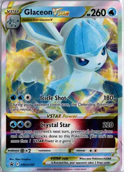 Glaceon VSTAR SWSH197 Promo - Full Art Holo Pokemon Card NM - Image 1