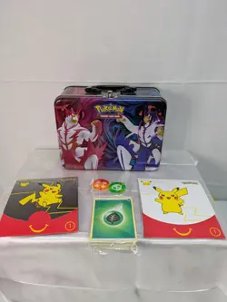 Pokemon Trading Card Game Lunch Box Pail Treasure Chest Tin Container EMPTY 2021 - Image 1