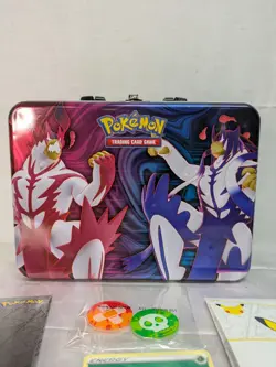 Pokemon Trading Card Game Lunch Box Pail Treasure Chest Tin Container EMPTY 2021 - Image 2