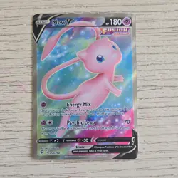 Pokemon Mew V Ultra Rare Full Art Holo 250/264 Fusion Strike 180 HP Card - Image 1