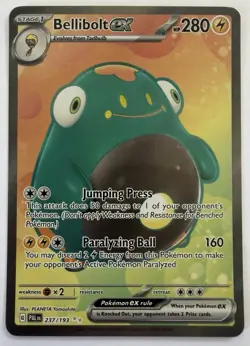 Pokemon TCG Bellibolt EX Full Art Ultra Rare Holo Card 237/193 Paldea Evolved - Image 1
