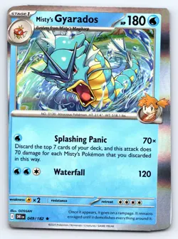 Misty's Gyarados Rare SV10: Destined Rivals 049/182 Holo Miscut ERROR CARD RARE - Image 1