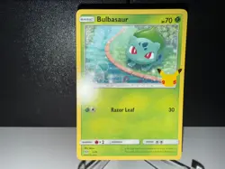 2021 Pokemon TCG Bulbasaur 1 McDonald's 25th Anniversary Promo Card NM+ - Image 1