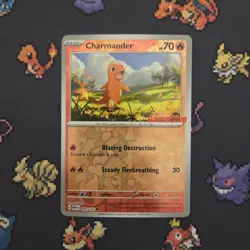 Charmander - 004/165 Reverse Holo - Gamestop Stamped Promo - Pokemon Card NM - Image 1