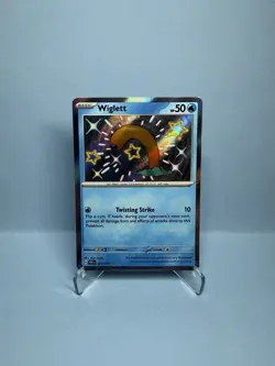 Pokemon TCG Wiglett Scarlet & Violet Paldean Fates Holo Shiny Rare Card 121/091 - Image 1