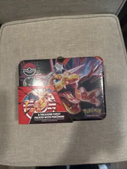 Pokemon TCG 2023 Fall Collector Treasure Chest 6 Booster Packs 820650853050 - Image 1