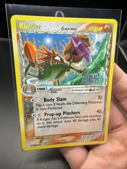 Kingler (Delta Species) 22/100 Pokemon Crystal Guardians (Stamped) Reverse Holo - Image 3