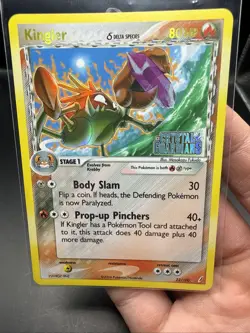 Kingler (Delta Species) 22/100 Pokemon Crystal Guardians (Stamped) Reverse Holo - Image 4