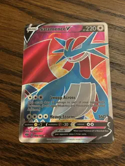 Pokemon Salamence V 185/189 Darkness Ablaze Full Art Ultra Rare - NM - Image 1