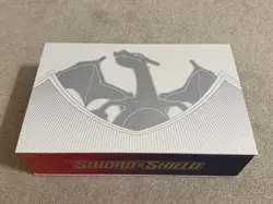 CHARIZARD UPC Pokemon TCG: Sword and Shield Ultra Premium EMPTY BOX Plus Items - Image 1