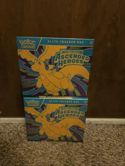 2 Pokemon Ascended Heroes ETB sealed IN HAND - Image 1
