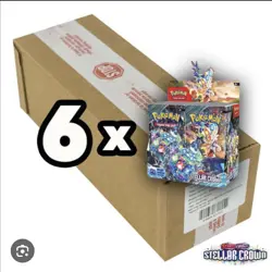 Pokemon TCG Scarlet & Violet Stellar Crown Sealed Booster Box Case - Image 1