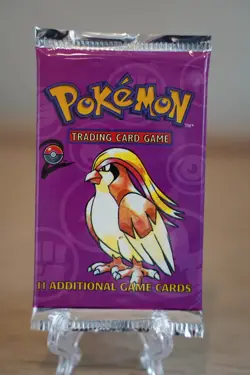 21.16g Pokemon TCG Base Set 2 Booster Pack 2000 Pidgeot Art WOTC Vintage Sealed - Image 2