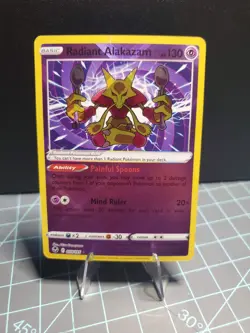 Pokemon TCG Radiant Alakazam 059/195 Swsh12: Sword & Shield Silver Tempest Holo - Image 1