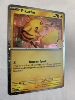 Pikachu 051/162 Pokemon Day 2026 Stamped Cosmos Holo Promo Pokemon NM - Image 2