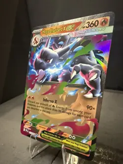 Mega Charizard X ex 013/094 Me02: Phantasmal Flames Holo Double Rare Pokemon NM - Image 3