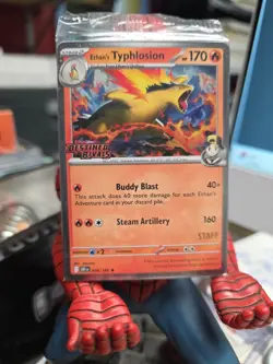 Pokemon Destined Rivals STAFF Pre-Release Pack Sealed RARE - Image 1