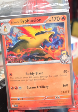 Pokemon Destined Rivals STAFF Pre-Release Pack Sealed RARE - Image 3