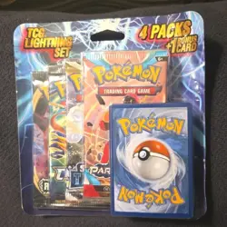 Pokemon (TCG) Lightning Set 4 Pack's + 1 Promo SEALED - Image 1