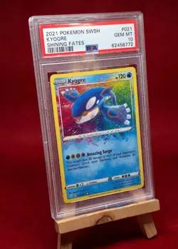 Kyogre C21/72 PSA 10 GEM MINT 2021 Pokemon Shining Fates Amazing Rare Holo - Image 1