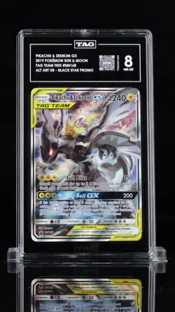 2019 Pokemon Pikachu & Zekrom GX #SM168 TAG 8 - Image 1