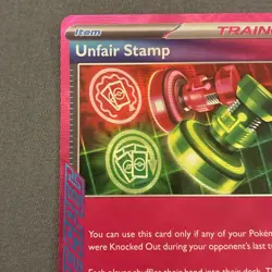 🔥 Pokemon TCG SV06: Twilight Masquerade #165/167 Unfair Stamp 🔥 - Image 2