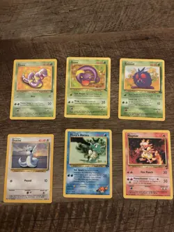 Pokemon TCG Wizards Ekans Venonat Dratini Misty's Horsea Magmar Lot 6 - Image 2