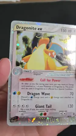 Pokemon TCG Dragonite ex 90/97 Dragon Ultra Rare Holo - Looking @ Swirl - Image 2