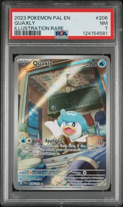 2023 Pokemon Paldea Evolved Quaxly Illustration Rare PSA 7 - Image 1