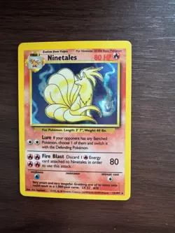 Ninetales Holo Rare Holo Base Set 012/102 MP Pokemon TCG - Image 1