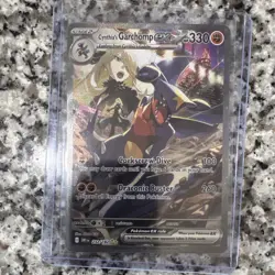 Pokemon Cynthia's Garchomp ex Special Illustration Rare Holo 330 HP 232/182 - Image 1