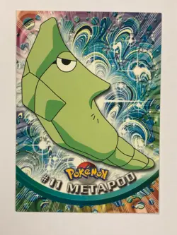 Pokemon Card Blue Label Topps TV Animation #11 Metapod Near Mint - Image 1