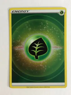 Pokemon Card 2022 Reverse Holographic Grass Energy Near Mint - Image 1