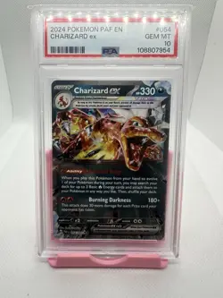 2024 POKEMON PAF EN-PALDEAN FATES #054 CHARIZARD EX PSA 10 - Image 1