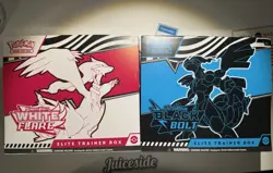 Scarlet & Violet Black Bolt & White Flare ETB Set Factory Sealed New Pokemon TCG - Image 1