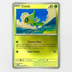 012/132 CELEBI REVERSE HOLO MEGA EVOLUTION POKEMON CARD - Image 1