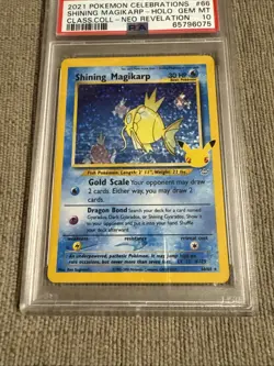 Pokemon TCG Celebrations Shining Magikarp #66 *GEM MINT PSA 10* - Image 3