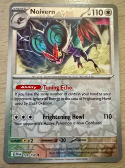 Pokemon TCG Noivern 128/159 Journey Together Reverse Holo Rare Card - Image 1