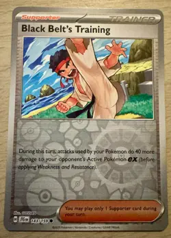 Pokemon Black Belt's Training 143/159 Journey Together Reverse Holo Trainer Card - Image 1