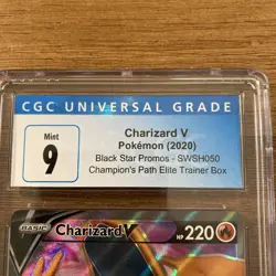 🔥2020- Pokemon Charizard V SWSH050 Champions Path Elite Trainer Box CGC 9🔥 - Image 3
