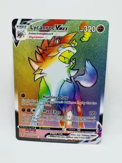 Pokemon TCG Lycanroc VMAX 213/203 Evolving Skies Secret Rare Card SWSH - Image 1
