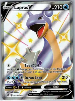 Lapras V SV110/SV122 Shining Fates: Shiny Vault - Pokemon Card - NM - Image 1