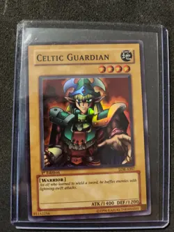 Yu-Gi-Oh! Celtic Guardian LOB-A007 Super Rare 1st Edition Exactly as Seen - Image 1