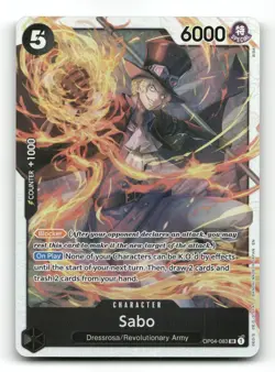 Sabo - OP04-083 (Reprint) OP04-083 - The Best- Vol. 2 - One Piece Card NM/M - Image 1