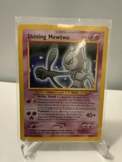Pokemon Shining Charizard & Shining Mewtwo Holo Neo Destiny Cards Lot - Image 3