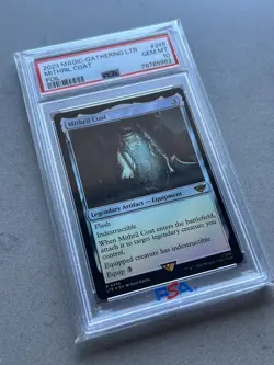PSA 10 - MTG Lord of the Rings R 0245 LTR Mithril Coat FOIL Card #245 GEM MINT - Image 3