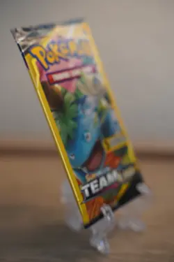 7.82g Pokemon TCG Team Up Mini Booster Pack 3 Card Celebi Venusaur Art Sealed - Image 5