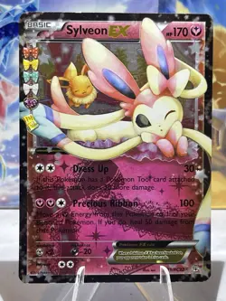 SYLVEON EX 2016 POKEMON XY GENS RADIANT COLLECTION RARE RC21/RC32 - LP - Image 2