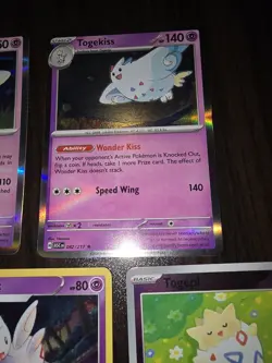 5 Togepi, Togetic & Togekiss Pokemon Cards. Includes Promo Swsh276 Togetic. LP - Image 4